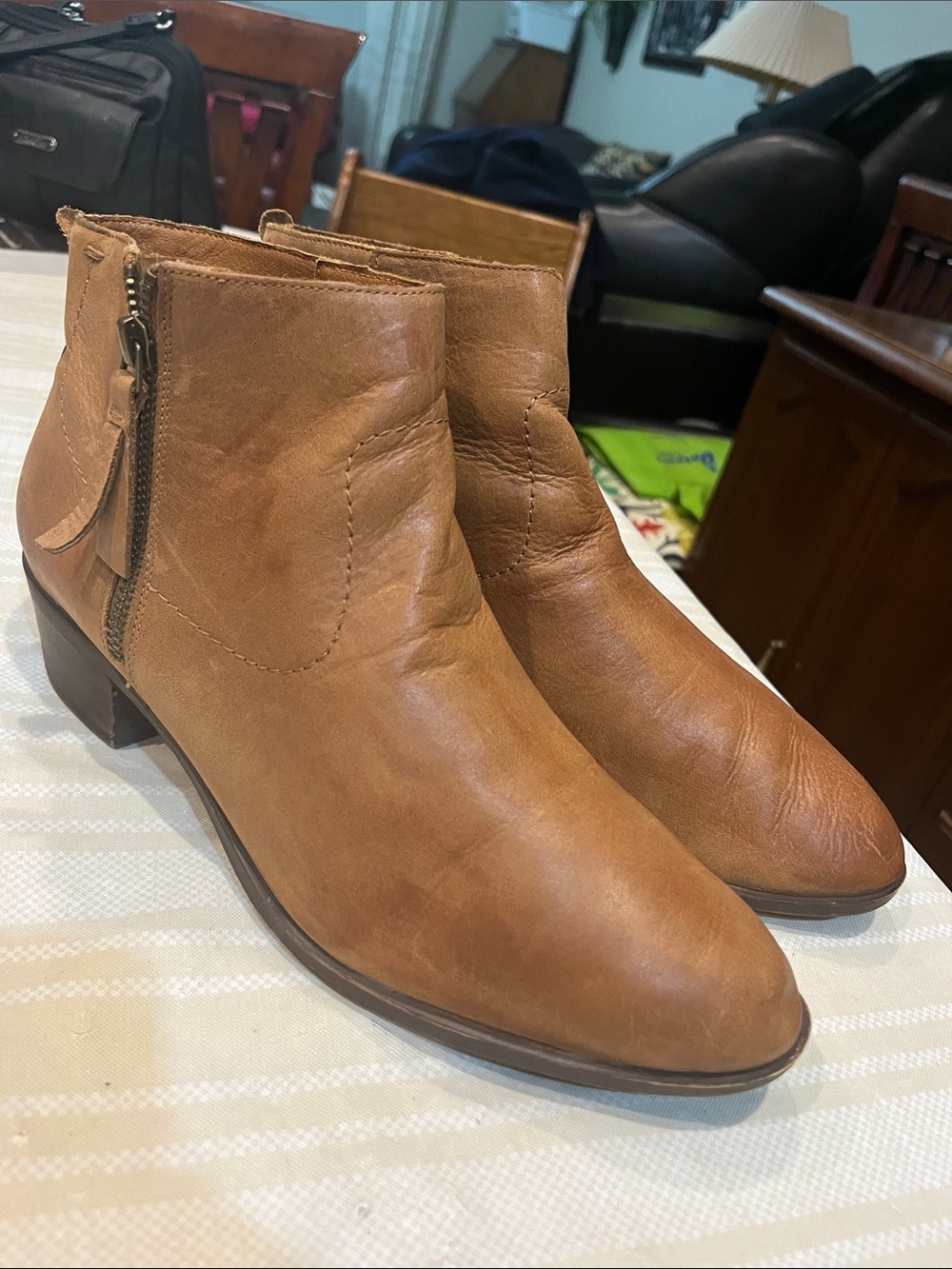 Lucky Brand Blandre Leather Ankle Boot size 11 women’s